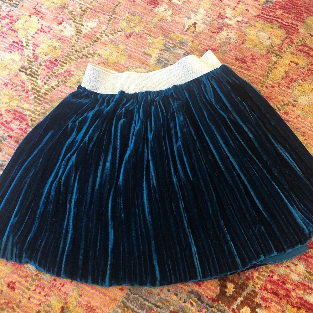 Velvet pleated skirt by Peek
